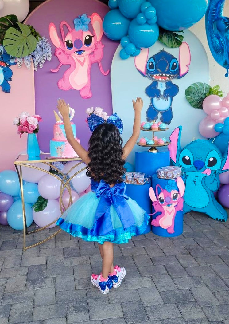 Stitch and Angel party tutu outfit